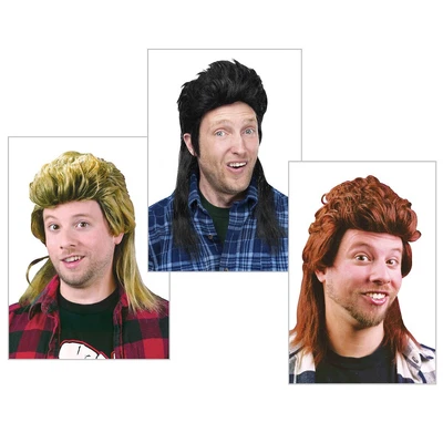 $10.99 • Buy Mullet Wig Hillbilly Redneck White Trash Joe Dirt Funny Adult Halloween Costume