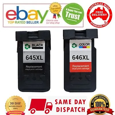 Black/Color PG-645XL CL-646XL Ink For Canon MG3060 2460 TR4560 MX496 TS3160 3360 • $49.99