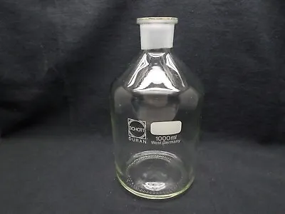 $25.99 • Buy Schott Duran 1000mL Glass Narrow Mouth Reagent Bottle No #29 Stopper 211655404