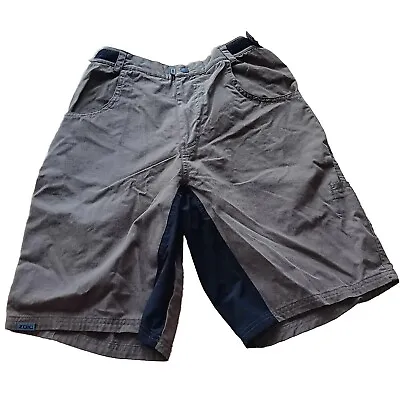Zoic Size Large Shorts Bike Cycling Mens Khaki Mountain 50% Bamboo 50% Cotton • $15
