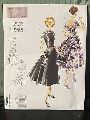 Vogue Pattern V1084 Womens Dress EE 14 16 18 20 VTG 1956 Original Design Uncut • $25