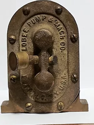 Vtg LOBEE PUMP & MACH. CO. Solid Brass OIL GEAR PUMP Buffalo NY USA 5/8  WORKING • $131.25