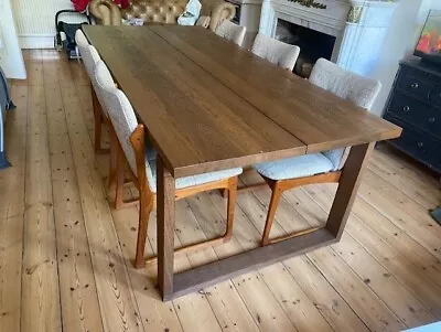 IKEA MÖRBYLÅNGA Table Oak Veneer Brown Stained 220x100 (no Chairs) • £150