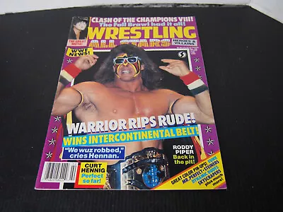 Wrestling All Stars Vintage Magazine Ultimate Warrior Jamie West Hennig Feb 1990 • $12.98