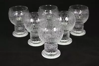 6 Iittala  Kekkerit  Glasses Designed By Timo Sarpaneva • £75