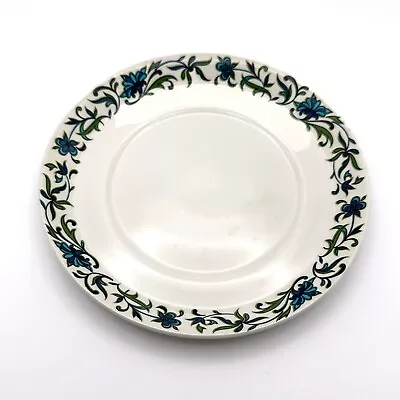 Vintage Midwinter Spanish Garden Side Plate Jessie Tait 17cm White Blue Green • £9