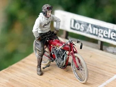 Cix Models 1/35 Indian Board Track Racer 1913 Motorcycle W/Rider & Decal CIXM021 • $179.43