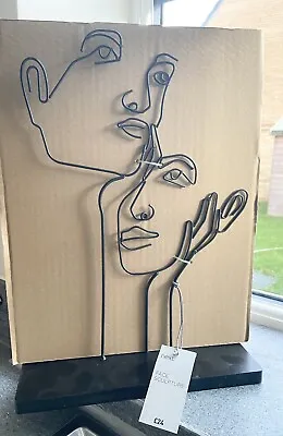 £21.80 • Buy NEXT Wire Face Sculpture/Decorative Home Ornaments Party Valentines Day Gift