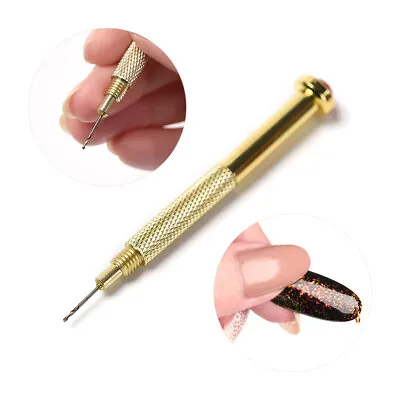 KADS Nail Art Hand Dangle Drill Hole Maker Dotting Pen UV Gel Acrylic Tip Tool • $2.84