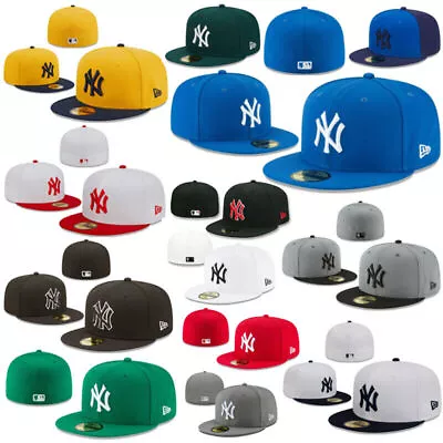 LATEST Hot Mens New York Yankees Baseball Cap Fitted Hat Multi Size • $4.99