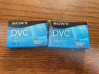 SONY Premium DVC Mini DV 60 Min 90 LP Blank Tapes Digital Video Cassettes • $16.99