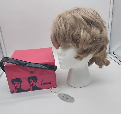 Vintage Carousel Wig & Case Hot Pink Twiggy Liza Shag Wig (Blonde ?) • $29.99