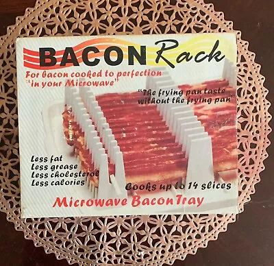 The Original Bacon Wave Microwave Bacon Tray Cooks Up To 14 Slices As Seen On TV • $12.75