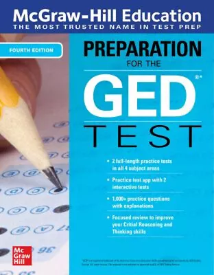 McGraw-Hill Education Preparation For The GED Test Fourth Editio • $10.61