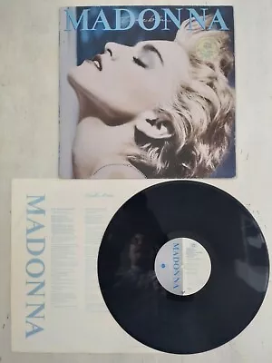 £5.95 • Buy MADONNA True Blue 1986 Vinyl LP + LYRIC INNER 