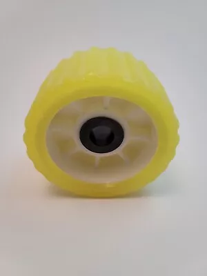 $15.99 • Buy 3 Inch Wide X 5 Inch OD Boat Trailer Yellow Rubber Ribbed Wobble Roller
