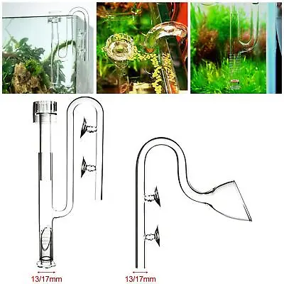 £24.79 • Buy Clear Aquarium Lily Pipe Inflow Outflow With Surface   Surface Filter