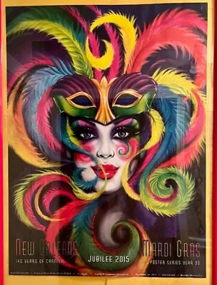 Andrea Mistretta MARDI GRAS JUBILEE 2015 Poster NEW ORLEANS Poster  • $17