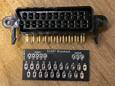 £4.65 • Buy SCART Breakout PCB With 21 Pin Female Right Angle Socket (GBS-C/GBS8200/GBS8220)