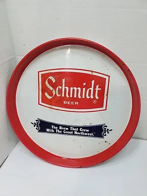 Vintage Schmidt Beer Metal Tray The Beer That Grew With The Great Northwest   J • $20