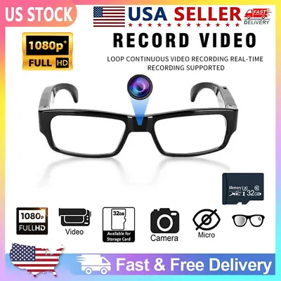 1080P HD Mini Camera Glasses DVR Sports Smart Eyeglass Video DV Cam Recorder Cam • $43.55