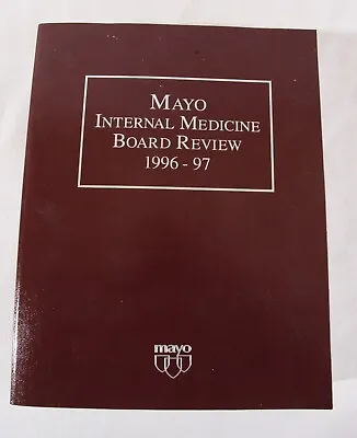 Mayo Internal Medicine Board Review 1996-97 PB EX • $39.95