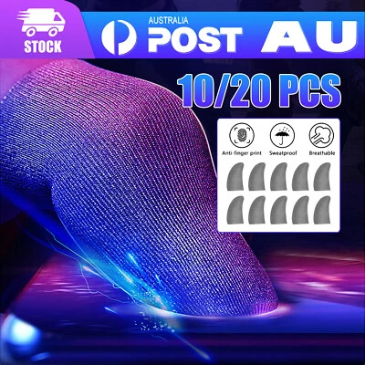 $4.89 • Buy 10/20 PCS Mobile Finger Sleeve Touch Screen Game Controller Sweatproof Gloves A