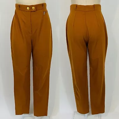 Escada Vintage High Rise Equestrian Riding Pants Women’s Size 28 Orange Brown • $59.98