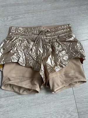 £20 • Buy Stella Mccartney Boxing Adidas Women’s Exercise Gym Running Shorts Shiny Nylon