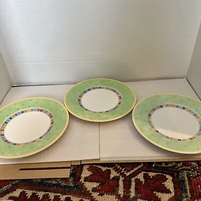 Villeroy And Boch Twist Alea Verde 8 1/2 Inch Salad Plates Set Of 3 • $24.99