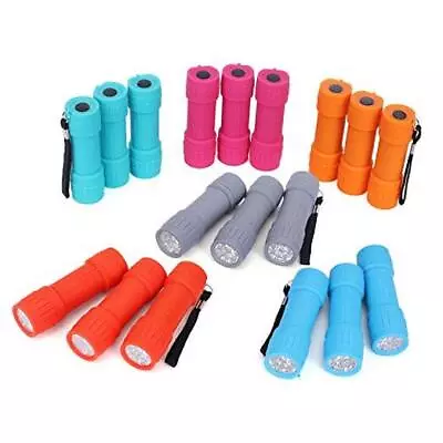  18-Pack 9-LED Mini Flashlight Set 54-Pieces AAA Batteries Are Included And  • $34.05