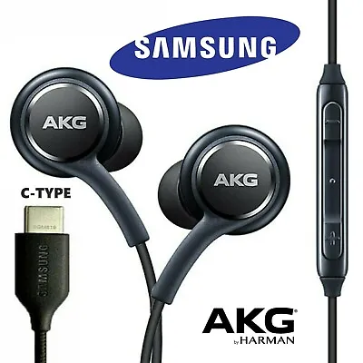 Samsung Galaxy AKG USB C Type C Headphones Earphones Earbuds Stereo Music Sports • £4.29