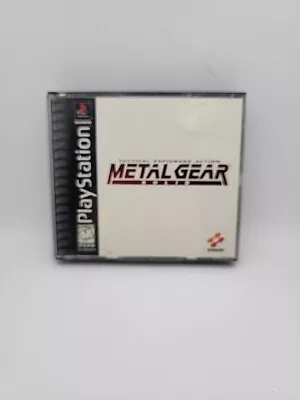 Metal Gear Solid PS1 (Sony PlayStation 1) Black Label Tested Works Great • $69