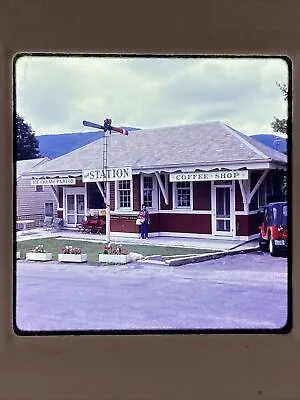 1971 Original 35mm Slide Pawlet VT Station Ice Cream Parlor Railroad Depot • $13.99