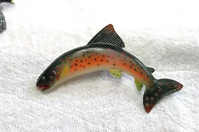 Celluloid Plastic Vintage Trout Brooch Hat Pin Collectible Figural 2  • $12