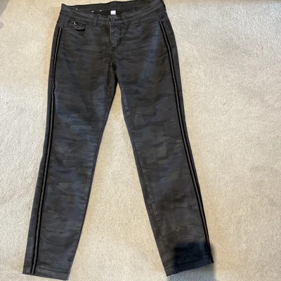 £35 • Buy Mac Dream Jean BumLifting Camouflage Black With Side Black Stripe Size 36 Leg 29