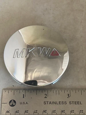 4 MKW Chrome Threaded Wheel Center Caps – C607901-CAP, MKC-S-001 – Fits M09 M10 Etc