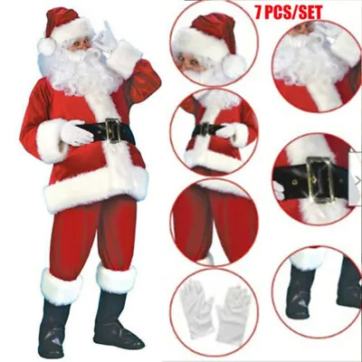 £28.99 • Buy Santa Claus Costume Father Cosplay Outfit Adult Xmas Cosplay Performance Suit
