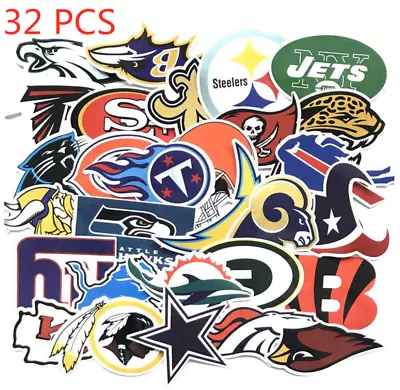 NFL Stickers 32 Football Decals Sticker Set • $7.25