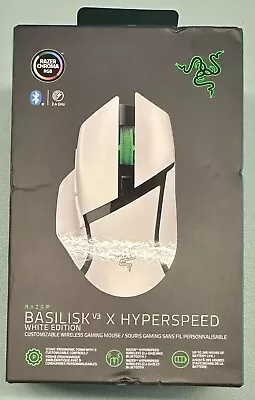 RAZER BASILISK V3 X HYPERSPEED WIRELESS GAMING MOUSE White NEW SEALED RZ01-0487 • $47.99