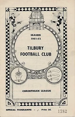 Tilbury V Walthamstow Avenue (FA Amateur Cup) 1951/1952 • £14.99
