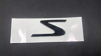 1pcs For Maserati S Letter Badge Emblem Glossy Black • $18.95
