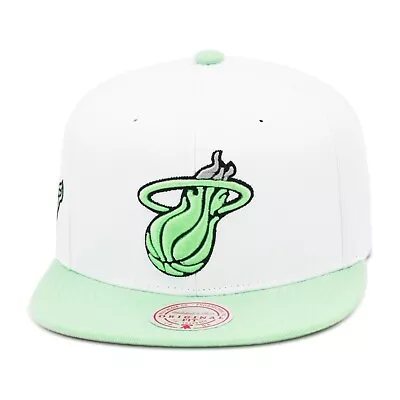 Mitchell & Ness Miami Heat Snapback Hat Cap For Jordan 3 Retro Green Glow • $38.90