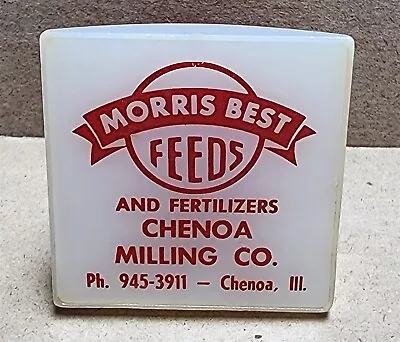 Vintage Morris Best Feeds & Fertilizers Night Light Chenoa Ill Milling Co Works • $12.72