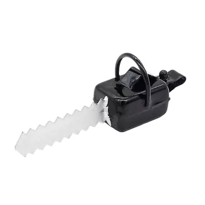 1:12 Chainsaw Dollhouse Electric Saw Garden Lawn Tool Miniature Accessory Black • $6.99