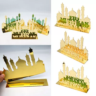 EID Mubarak Acrylic Ornament Ramadan Decoration For Home Islamic Muslim Party WP • $14.02