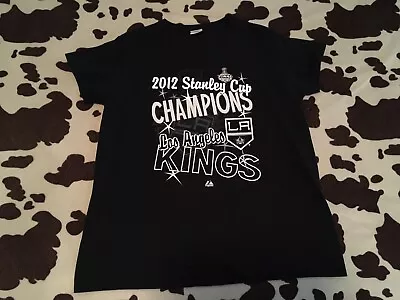 LA Kings Stanley Cup Champions 2012 Black T-shirt (Wears Like A Medium) • $5