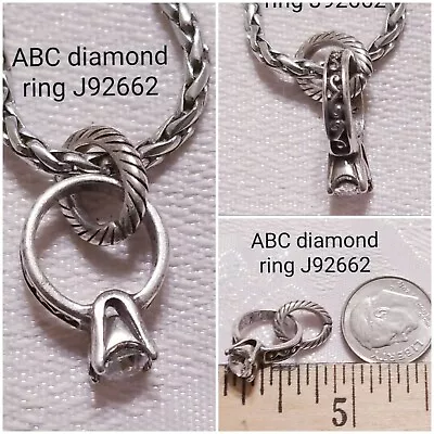 $12 • Buy Brighton Retired Diamond Ring Silver Swarovski Charm J92662 B478