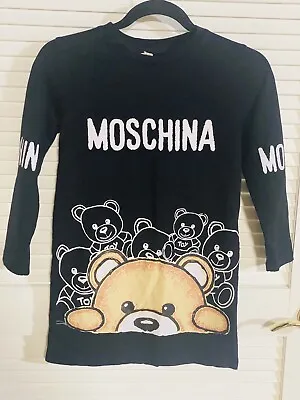 Moschina Bears Black T-shirt Dress * Check Measurements* Girls • $13.99
