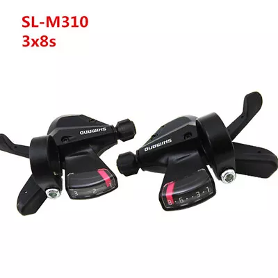 3x8-Speed Shift Lever Shifter Right Left Bicycle Mountain Hybrid Bicycle Pa__- • $12.66